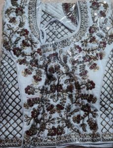 [Size 42[ Stylish Fully Stitched  Designer 3D Embroidery Traditional Wear Readymade  Saree Blouse for Women Ladies ( by KIDSTOFAMILY )