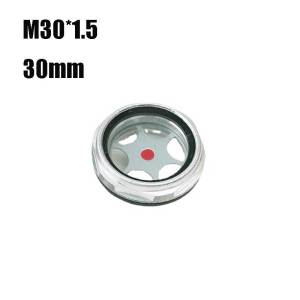 Oil Level Sight Glass 30mm Cover Filter Oli Mesin Male Threaded Metal