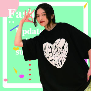 QXshop 📭💌ยังไงวัยรุ่น เสื้อยืดทรงโอเวอร์ไซส์สกรีนตัวอักษร ดือออมากเลยน๊าทุกคน ห้ามพลาดเลยนะใครยังไม่มีต้องรีบแล้ว🎊