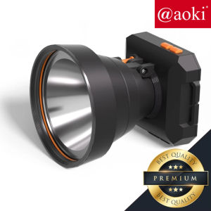 SENTER KEPALA LED 40 WATT AOKI AK-3701A CAHAYA TERANG TAHAN LAMA / HEADLAMP LED USB TYPE-C