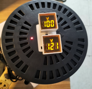 biến áp biến thế robot từ ngẫu 1kva(760w) điện vào 220v điện ra 100v va 120v 2 ngõ ra