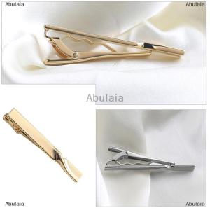 [COD] Abulaia 1Pc Tie Clip for Men Copper Simple Bar Clasp Fashion Mens Classic Tie Clip