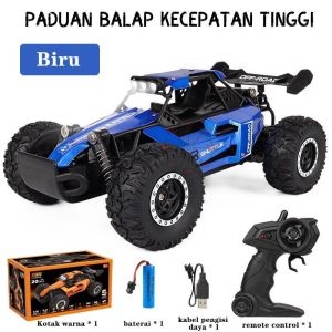 KIKIV 2.4GHz Alloy Remote Control Mobil Mobil Dengan Lampu Drift Mobil RC/Mobil RC Balap Off-road/1:16 Balapan Kecepatan Tinggi