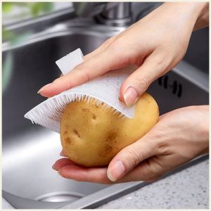 Brush Potato Carrot Cleaner Fruit Cleaning Tools Multifunctional Fruit and Vegetable Brush Food-grade Silicone 洗菜果蔬可弯曲刷子