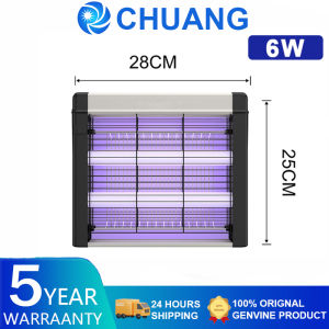 CHUANG Electric Mosquito Lamp Fly Killer Lamp Electric Mosquito Killer UV Lamp Hanging Electric UV Bulb Easy to Clean Removable Washable Tray