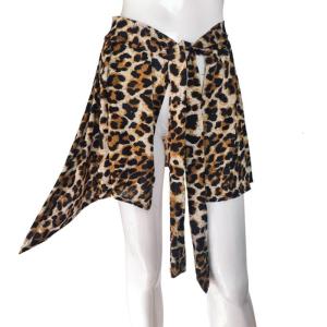 Phụ nữ Xà rông đi biển Bộ đồ tắm váy quấn leopards in bikini áo tắm Cover UPS cho đồ bơi