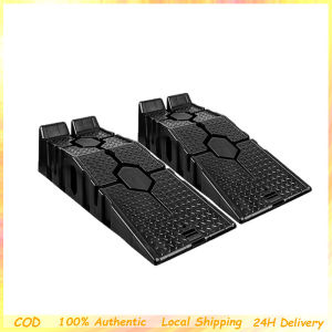 2pcs Car Maintenance Bracket Non Slip Plastic Car Repair Tool Maintenance Ramp Ramp Board Ladder Oil Change Ramp