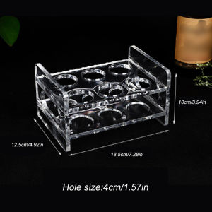 Leisure House 6/8/12 ชุดถ้วยมินิบาร์ ผู้ถือถ้วยอะคริลิ KTV One Piece Cup Holder Acrylic Bar Cup Holder