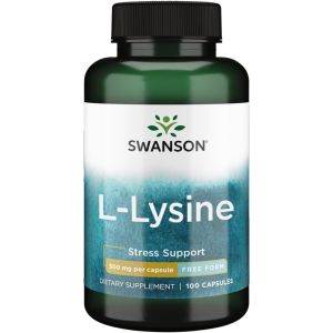 ✅ NEW Real L-Lysine Free-Form Enhanced Absorption 100% Authentic by Swanson Made in USA – Supports Immune Function Promotes Calm & Focus Aids Nervous System Health Pure Formula No Additives Daily Wellness Boost in Easy-to-Swallow Capsules