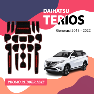 Aksesoris Interior Mobil Door Groove Mat/ Antislip Rubber Cup Mat/ Alas Slip Pad Daihatsu New Terios