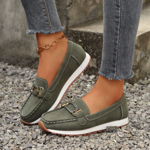 2025 New Fashion Casual Plus Size Loafers Fashion Slip-On WomenS Shoes