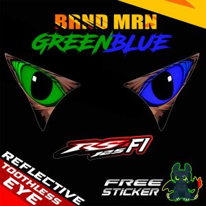 Honda RS125 FI TOOTHLESS EYE DECAL REFLECTIVE STICKER TINT