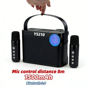 YS-219 Home KTV Speakers Portable Wireless Bluetooth Microphone compatible Home Tv Family Party KTV Audio 家庭ktv音箱套装 带麦克风