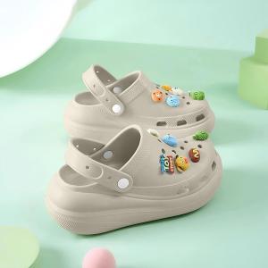 สวมใส่ได้อย่างมั่นใจ  รองเท้าแตะหัวโตงานสวย พื้นหนา ปลายปิด  สำหรับคนตัวเล็ก เสริมส้นให้ดุสูง ใส่สบายมาก