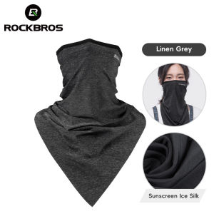 ROCKBROS Sun Protection Cycling Face Mask Ice Silk Headgear Full Facemask Summer Men Scarf Motorcycle Fishing Running Sport Mask