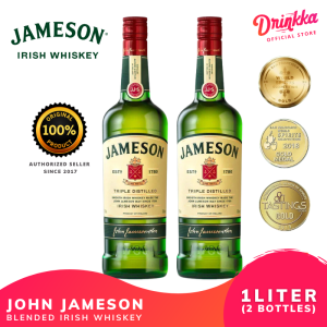 John Jameson Irish Whiskey 1L (2 Bottles) Triple Distilled | Drinkka