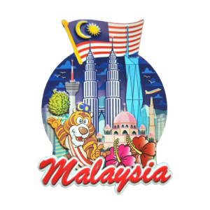 I Love Kuala Lumpur Malaysia Twin Tower KLCC Putrajaya Souvenir Metal Fridge Magnet Deco Collectible Gift Cenderahati