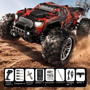JDD[Fast Delivery][Original Available] KF13 remote control car 1/16 ratio four-wheel drive high-speed monster truck 2.4G remote control off-road climbing car boy toy