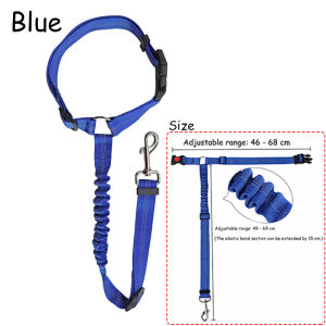 【READY STOCK】Adjustable Pet Safety Harness/Elastic/Extendable/Nylon Fabric Restraint Belt/Vehicle Safety Rope for Dogs