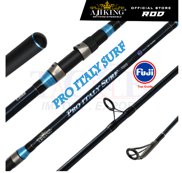 NEW] Ajiking Pro Italy Surf FUJI Top Guide Fishing Rod 12ft-15ft