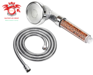 Hàng hót Giá siêu rẻ Bát sen tắm nóng lạnh tăng áp 3 chế độ có hạt lọc nano KENISI-TBSTAK28