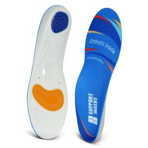 iFitna PU Arch Support Shock Absorb Plantar Fasciitis Pain Relief Men Orthopedic Insole Women Sneaker Flat Feet Sport Insert2026