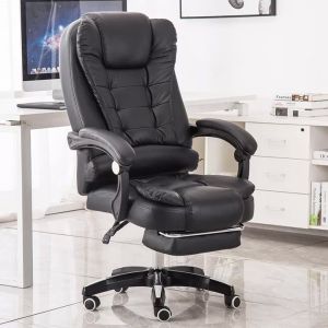 Ghế Xoay Văn Phòng - Ghế Giám Đốc Mát Xa Lưng Thư Giãn SmartHome Chân Xoay Da PU Có Tựa Đầu Ngả Lưng Gác Chân Ghế Trưởng Phòng Ghế Chủ Tịch Mát Sa 1 Chế Độ Lưng Thoải Mái Khi Ngồi - Mã B056