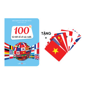 Sách - Bách Khoa Thư Đầu Đời Của Tớ - 100 từ mới về cờ các nước - Sách tranh bồi cứng hoàn toàn
