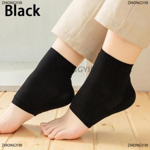 [COD] ZHONGYI0 Gel Silicone Heel Protector Sleeve Heel Pads Heel Cups Plantar Fasciitis Support Feet Care Skin Repair Cushion Half-yard Socks