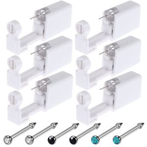 Nose Piercing - 2 Pack Nose Piercing Kit Self Nose Piercing with Nose Stud Pierce Kit Tool for Nose Studs Piercing