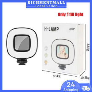 【✅SG READY STOCK】RICHMENTMALL Portable Wireless Selfie Stick Tripod Stand 360° Rotation Handheld Gimbal Stabilizer Portable Bluetooth Foldable Selfie Stick Monopod for Live Phone Gopro Camera with Wireless Remote & Tripod Stand LED Light for Smartphones