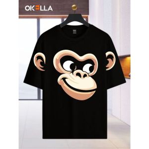 ✅ Okella-KingKong T shirts short sleeve T-shirts men womens shirts .C