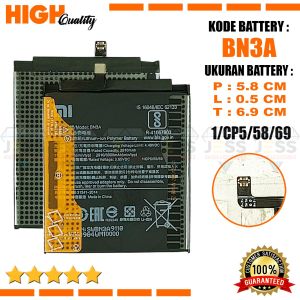 Baterai Xiaomi Redmi GO M1903C3GG Redmigo M1903C3GH M1903C3GI Battery BN3A BN-3A Batre High Quality