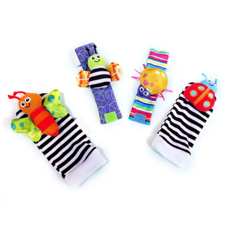 Lamaze Gardenbug - Baby Foot Finder Socks & Wrist Rattle Set