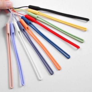 Universal Silicone Candy Tali Gantungan Hp Kunci Flashdisk Tali Macaron Pendek