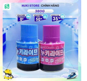 Cốc Tẩy Vệ Sinh Bồn Cầu Hàn Quốc Nuki 380g Công Nghệ Độc Quyền Đánh Bay Vi Khuẩn và Chất Gây Ố Bồn Cầu