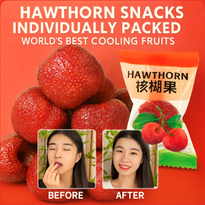 【Ship In 24h】Seedless Hollow Hawthorn Sweet And Sour Appetizing Snack Ready-To-Eat Nonnuclear Preserved Fruit Hollow Hawthorn Dried Seedless Dried Fruit