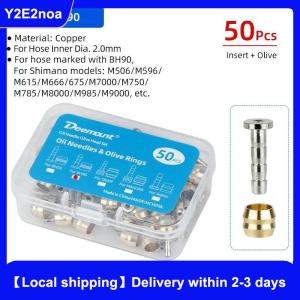【Local shipping】 50 Pcs Bicycle Brake Olives Inserts For SHIMANO BH90 BH59 SRAM Magura Tektro Cycle Hydraulic Brake Connector Replacement Parts