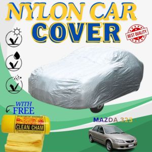 TFG MAZDA 323 Waterproof Nylon Car Cover Lightweight For Sedan Car Protection With Chamois Towel