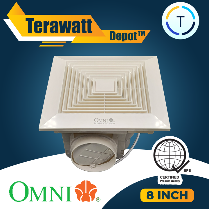 Omni Exhaust Fan Ceiling Mounted 8inch XFC200 Lazada PH