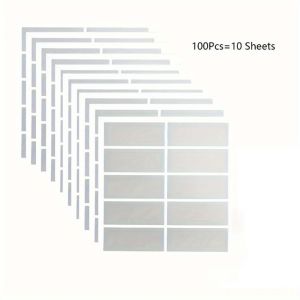GUAIP 100pcs Funny Scraping Stickers Scratch Cards Rectangular Adhesive Scratch Off Stickers DIY Scraping Cards And Tickets Creative Scratch Off Cards Party Event