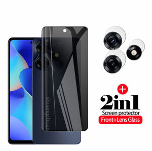 Tecno spark 10 pro tempered glass Privacy Screen Protector Tempered Glass +lens film 2IN1