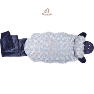Chặn cừu cho bé Good Night Baby 60x25cm gối chặn lông cừu đa năng tiện lợi - Monnie Kids