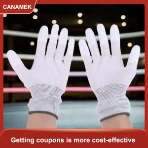 【CANAMEK 】 12 Pairs Car Vinyl Wrap Gloves Polyester PU Coated Fingertip Anti-Static Gloves Dust-Free Window Tint Working Gloves