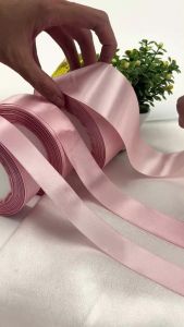 WH (22meters / Roll) Pink One Piece Wholesale Ribbon Wholesale Wedding Decorative Ribbon Packaging Gift