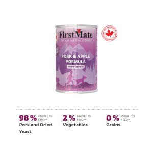 [set of 2 cans] FirstMate Grain And Gluten Free Premium Canned Food For Dogs 345g/12.2oz (Whipped Pate)