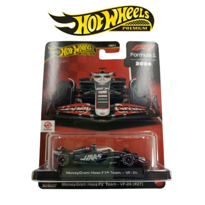 Hot Wheels Premium Haas F1 Team VF-24 (#27) - Édition MoneyGram - Échelle 1:64 - Boîte Neuve HTF