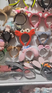 Machine Washable Bear Ear Cloth Hairband Nonslip Hair Accessory Stylish Headgear For Children Sensitive Scalp