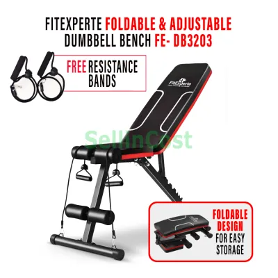 SellinCost FEXPERT FWM Dumbbell Bench 2YR Warranty Sit Up Bench FOLDABLE Adjustable Dumbbell Chair Incline Flat Decline Bangku Latihan Fitness Workout Exercise Weight Lifting Training Gym Equipment Kerusi Dumbbell DB3203 DB1880N DB1896 NBP ICDB WPP495