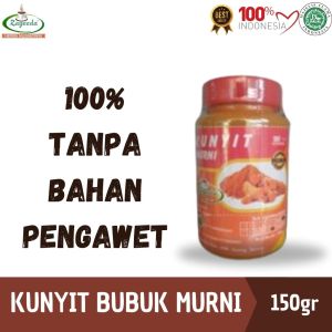 KUNYIT BUBUK MURNI / ASLI / TURMERIC POWDER / Rempah / JSR / 100% TANPA BAHAN PENGAWET